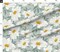 Mint Green Floral Garden Daisy Botanical Spring Party Modern Large Scale Custom Printed Fabric by Spoonflower Various Fabrics by the Yard or Fat Quarter